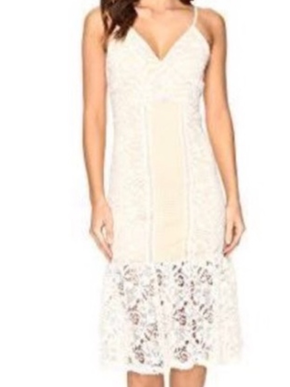 Romeo & Juliet Couture Cream Crochet Lace Maxi Dress NWoT! - Picture 1 of 6